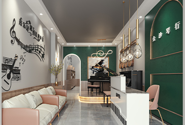 舟山琴行装修设计_案例效果图