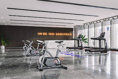 舟山健身器材公司办公室装修设计_案例效果图