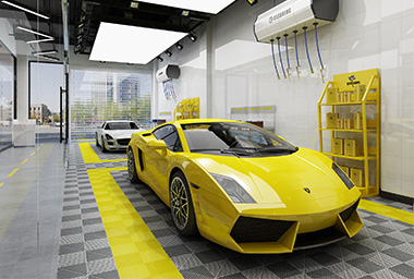 舟山汽车美容中心装修设计_案例效果图