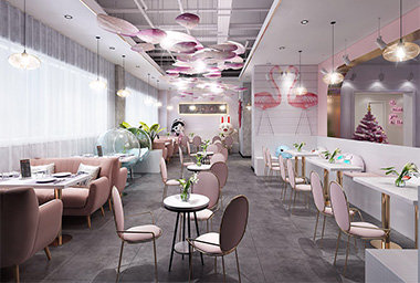 舟山网红甜品店装修设计_案例效果图