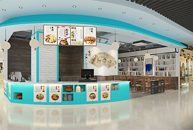 舟山酸辣粉店装修设计_案例效果图