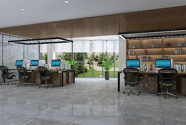 舟山社区办事处办公室装修设计_案例效果图