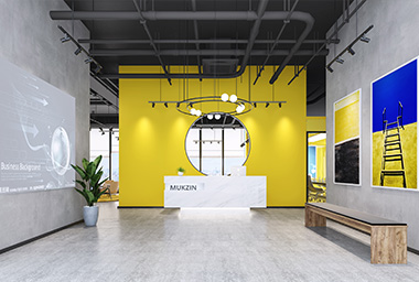 舟山服装企业办公室装修设计_案例效果图