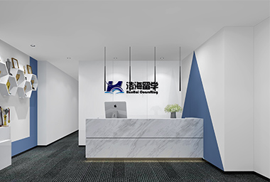 舟山留学咨询公司办公室装修设计_案例效果图