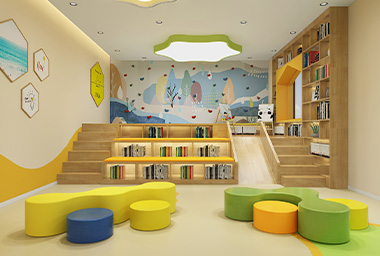 舟山少儿英语培训机构装修设计_案例效果图